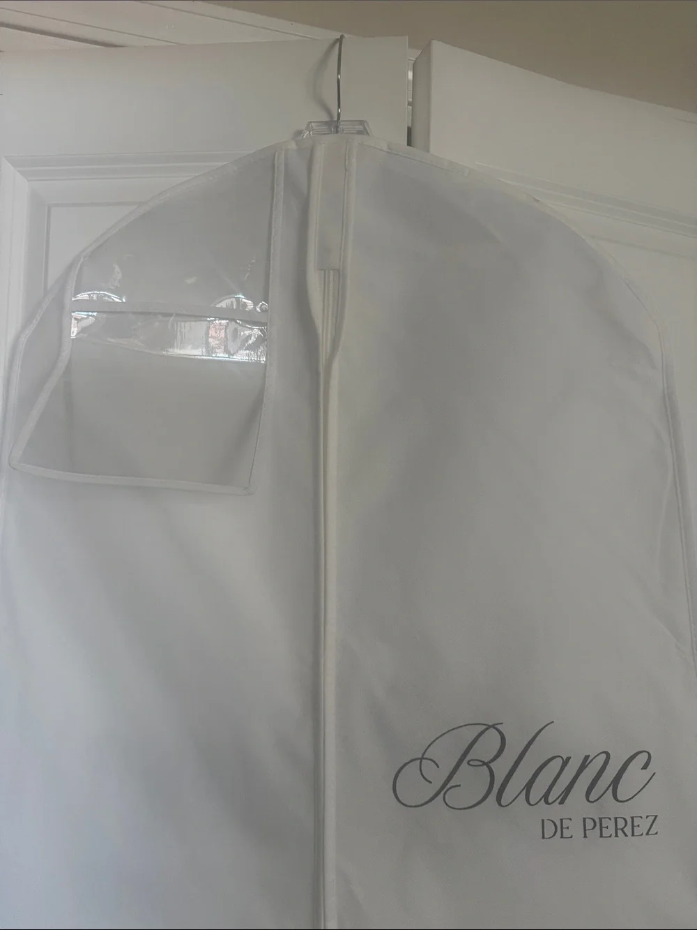 White Wedding Garment Bag - Protective Clothing Storage